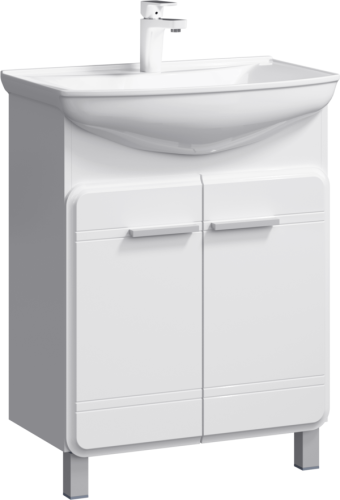 Тумба с умывальником AQWELLA Corsica 65,5 Белый Kor.01.06